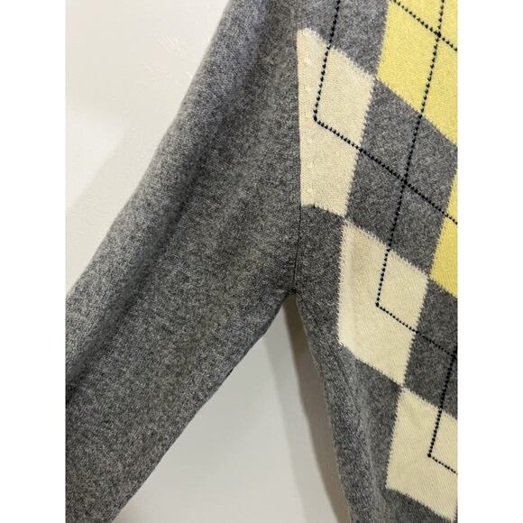Vtg 90s The Scotch House Academia Preppy Grandpa Argyle Sweater XL Quiet Luxury - Picture 10 of 16